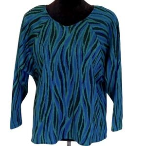 Vintage Items Abstract Pattern Knit Sweater size 12